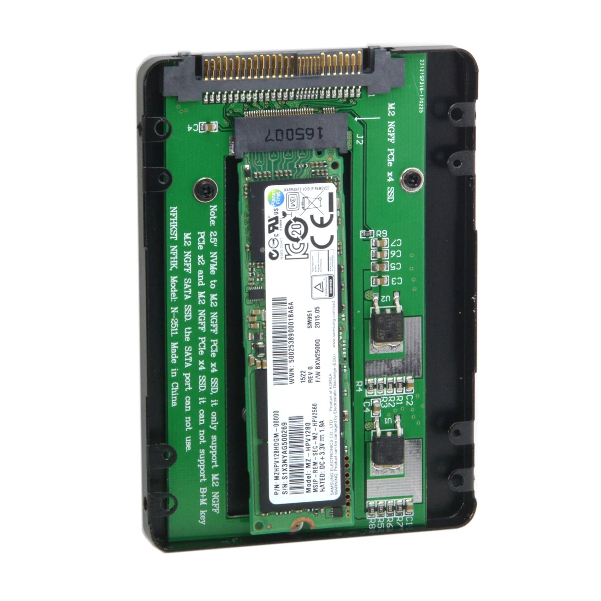 CYSM SFF-8639 NVME U.2 к NGFF M.2 M-key PCIe SSD чехол конвертер корпуса для материнской платы, Замена Intel SSD 750 p3600 p3700, черный