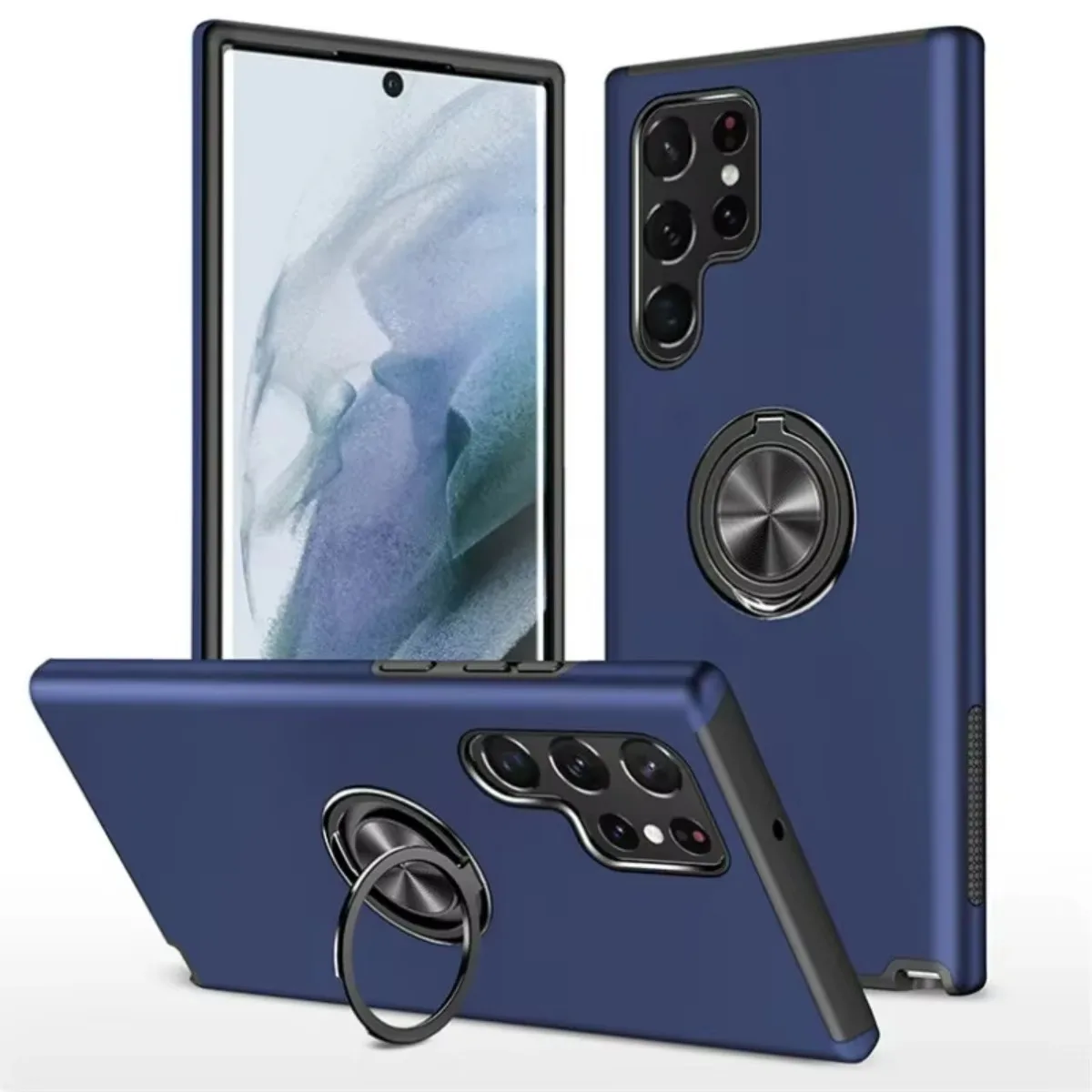 Ringhalter Schutzhülle für Samsung Galaxy A06 A07 A15 A16 A17 A25 A35 A36 A55 A56 S21 S22 S24 S25 Ultra S23 FE Abdeckung