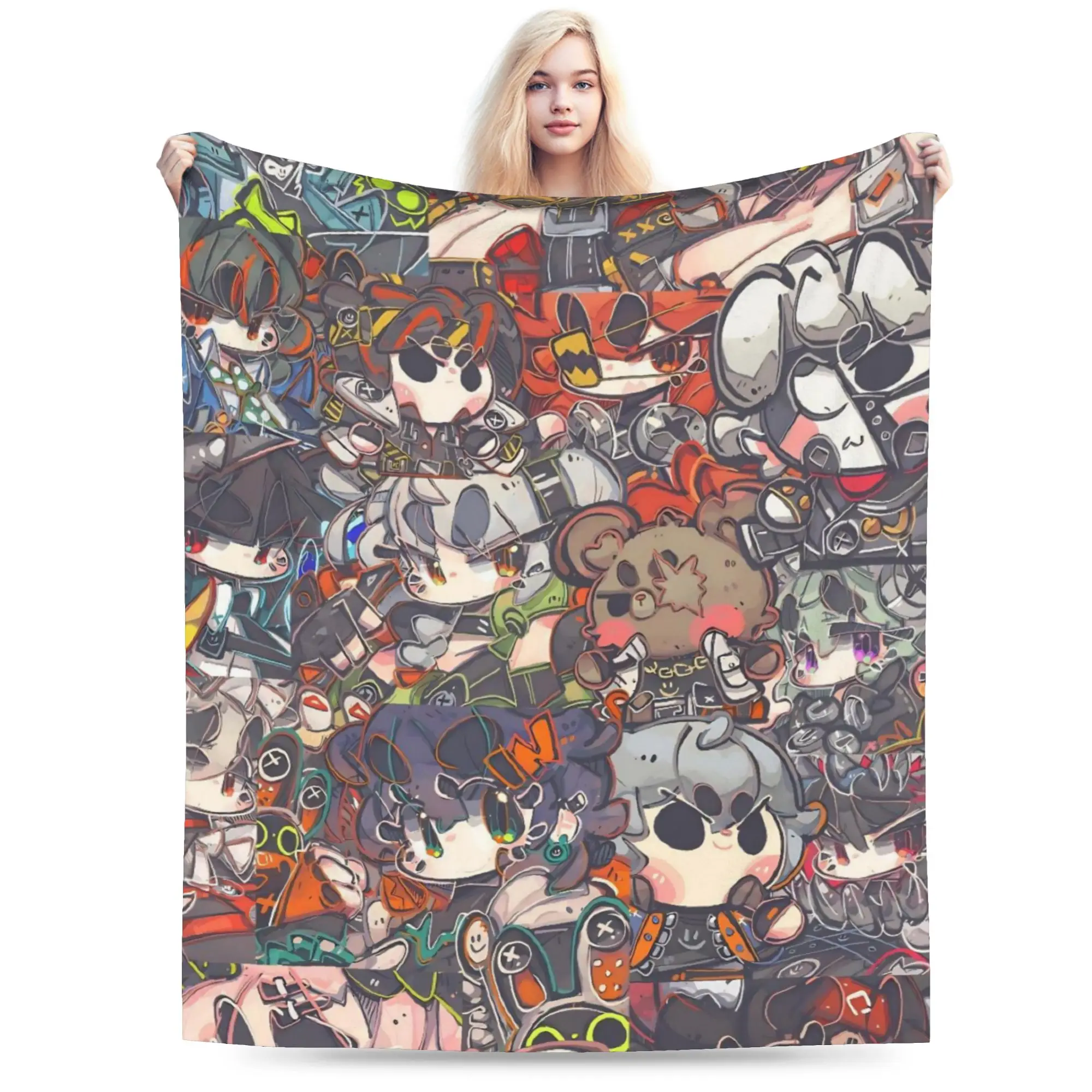 Zenless Zone Zero Blanket Multi-size Soft Fuzzy Plush  Throw Blankets for Couch Sofa and Bed