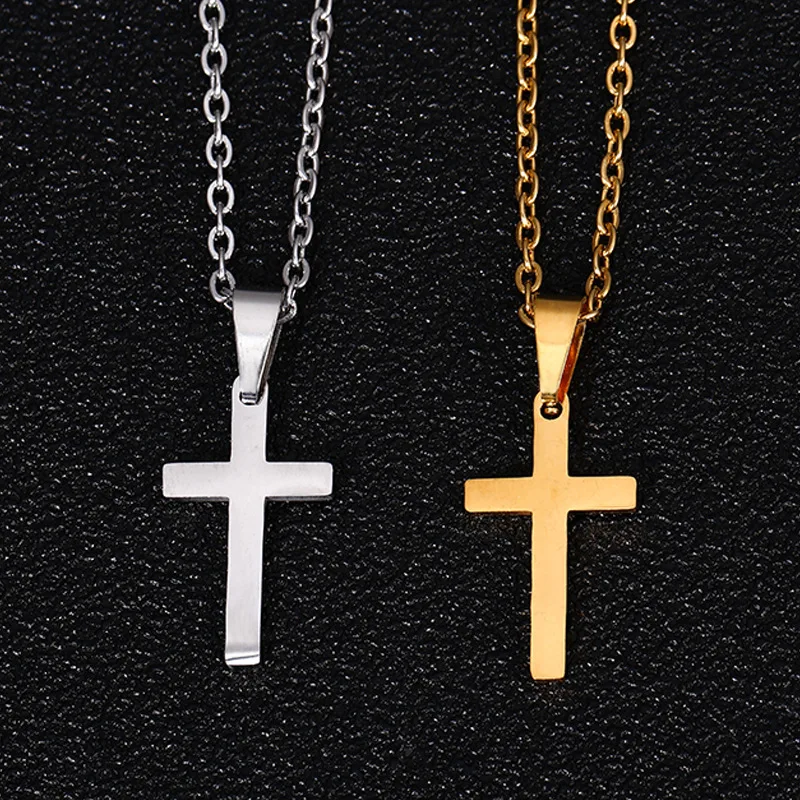 

necklace silver cross For Women Adjustable Simple Cross Shape Necklace O-Chain Choker Necklaces Birthday Gift Chocker
