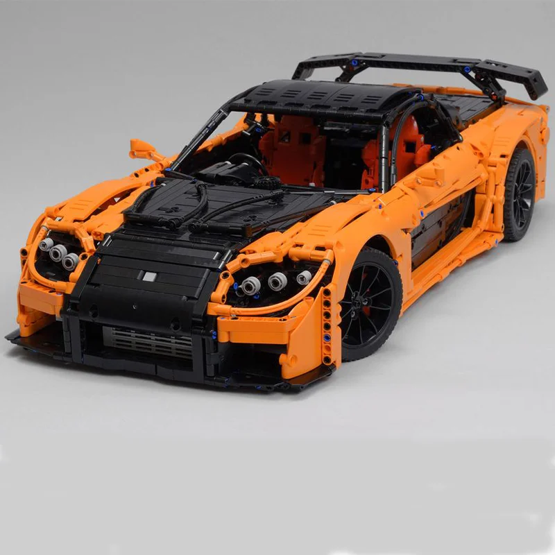 

New MOC car model RX-7 VeilSide Fortune (1:8) technology sports car adult building block gift DIY building assembly toy