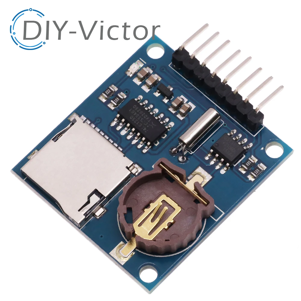 Mini Data Logger Module 5V Logging Shield for Arduino For Raspberry Pi Logging Recorder Data Logger Module Shield V1.0 SD Card