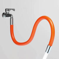 Kitchen Faucet Extension Extender Universal 360° Rotating Silicone Flexible Hose Water Tap Pipe Tube for Bathroom Wash Basin