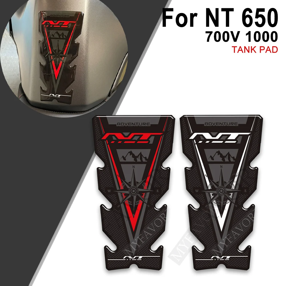 

For Honda NT 650 700V 1000 Motorcycle Adventure 3D Stickers Decals Protector Tank Pad Gas Fuel Oil Kit Knee NT650 NT1100