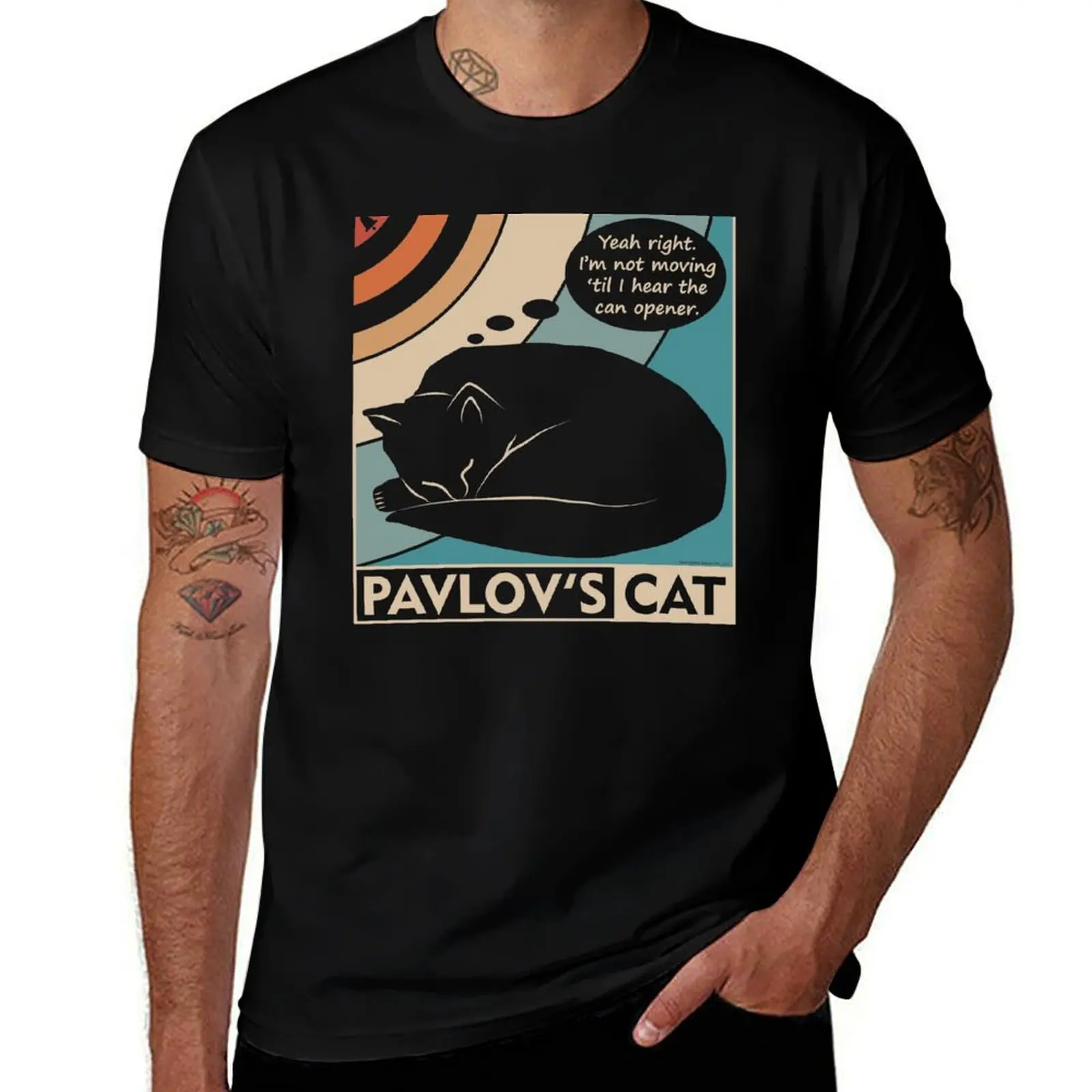 Pavlov's Cat Funny Psychology (clr) T-Shirt blanks Short sleeve tee men clothes