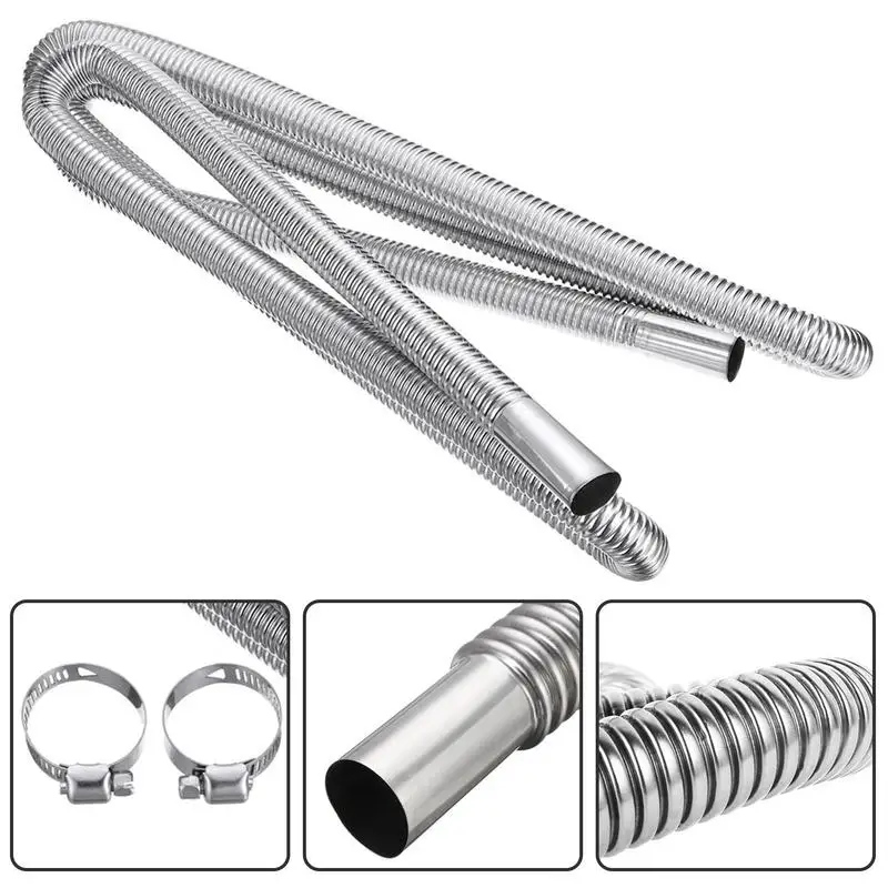 Exhaust Hose For Generator Motorcycle Exhaust Pipes Stainless Steel Flexible Heater Parts Stainless Steel Exhaust Tubing Oil