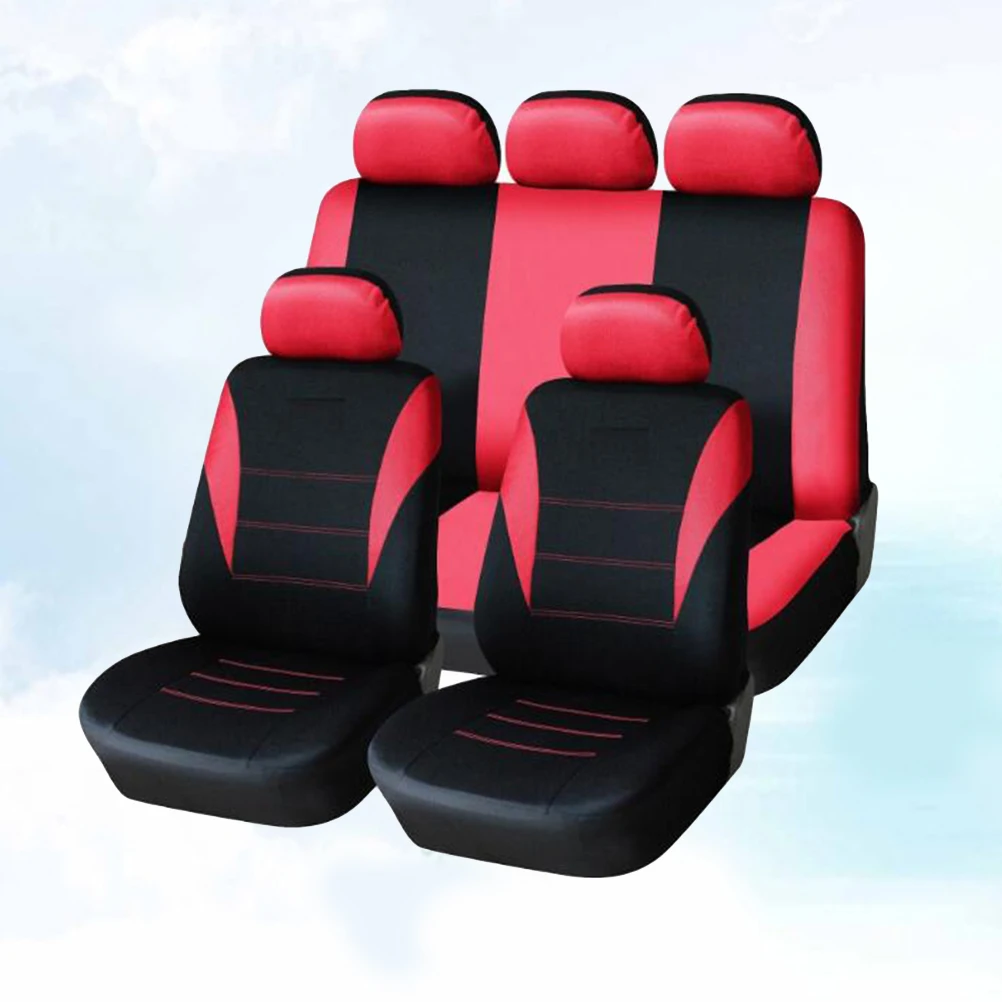 

9 pcs 5 Seats Car Seat Covers Universal Durable Dustproof Protector Extend Lifespan Comfortable Decorative Interior Accessory