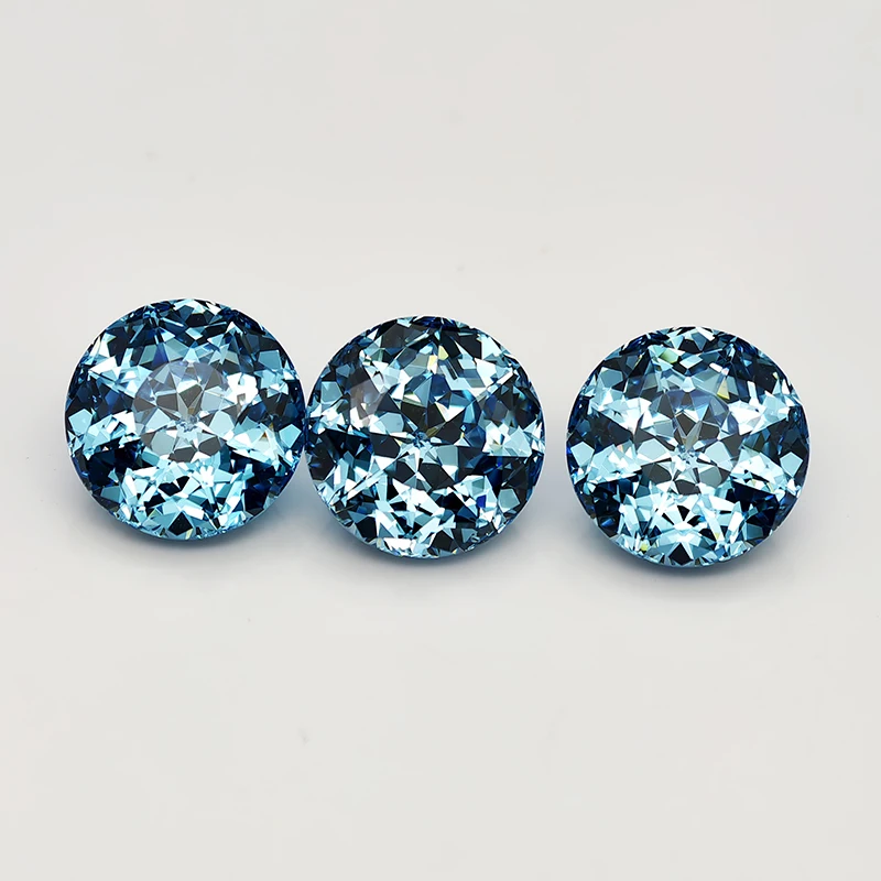 جديد 5A لون الزبرجد الداكن جولة قطع نجمي مكعب أحجار كريمة من الزركونيا لصنع المجوهرات #4