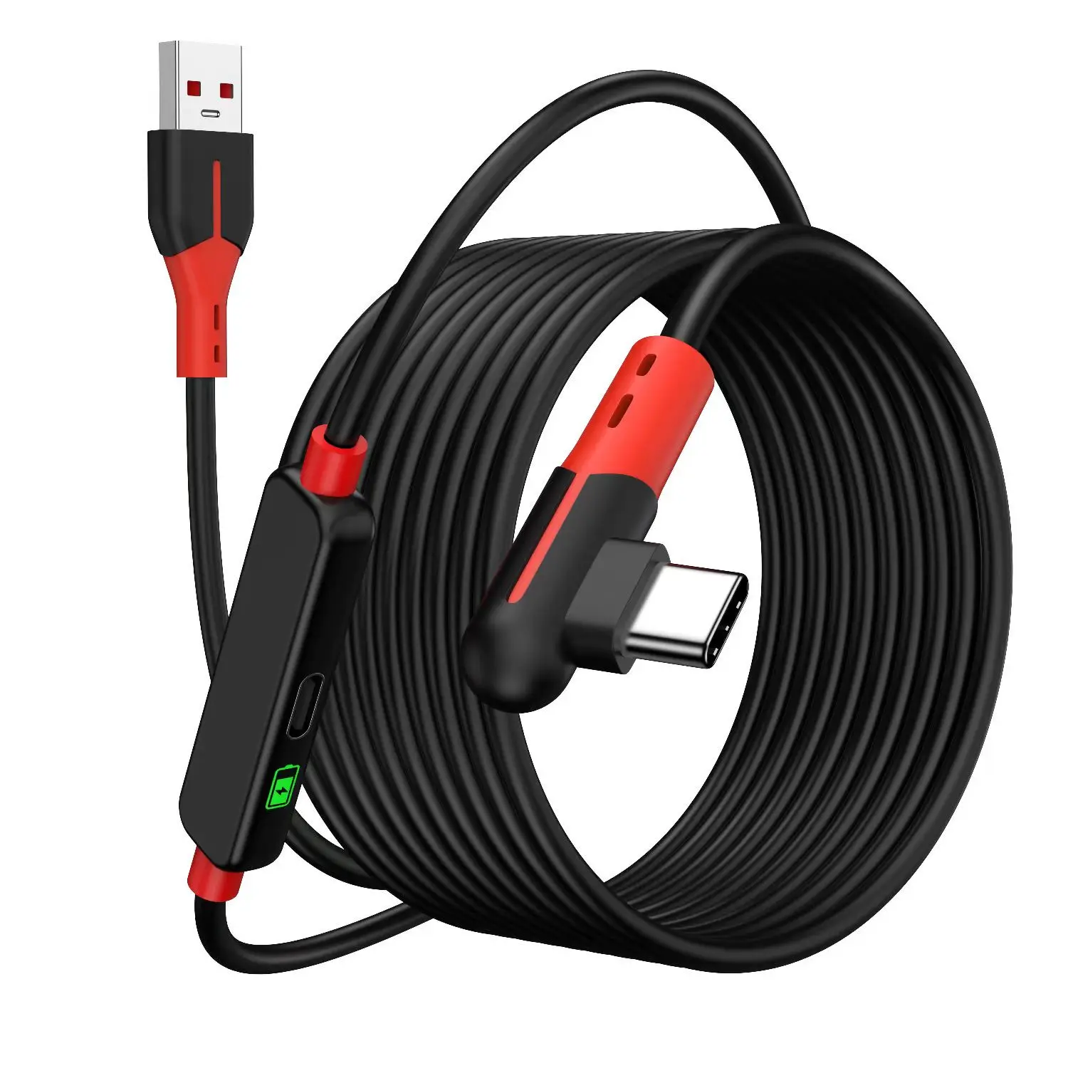 VR Charging Link Cable 16FT Compatible with Meta Quest 3S Quest3 2 Pico4 Accessories and PC SteamVR Gift 5Gbps USB 3.0 to USB C