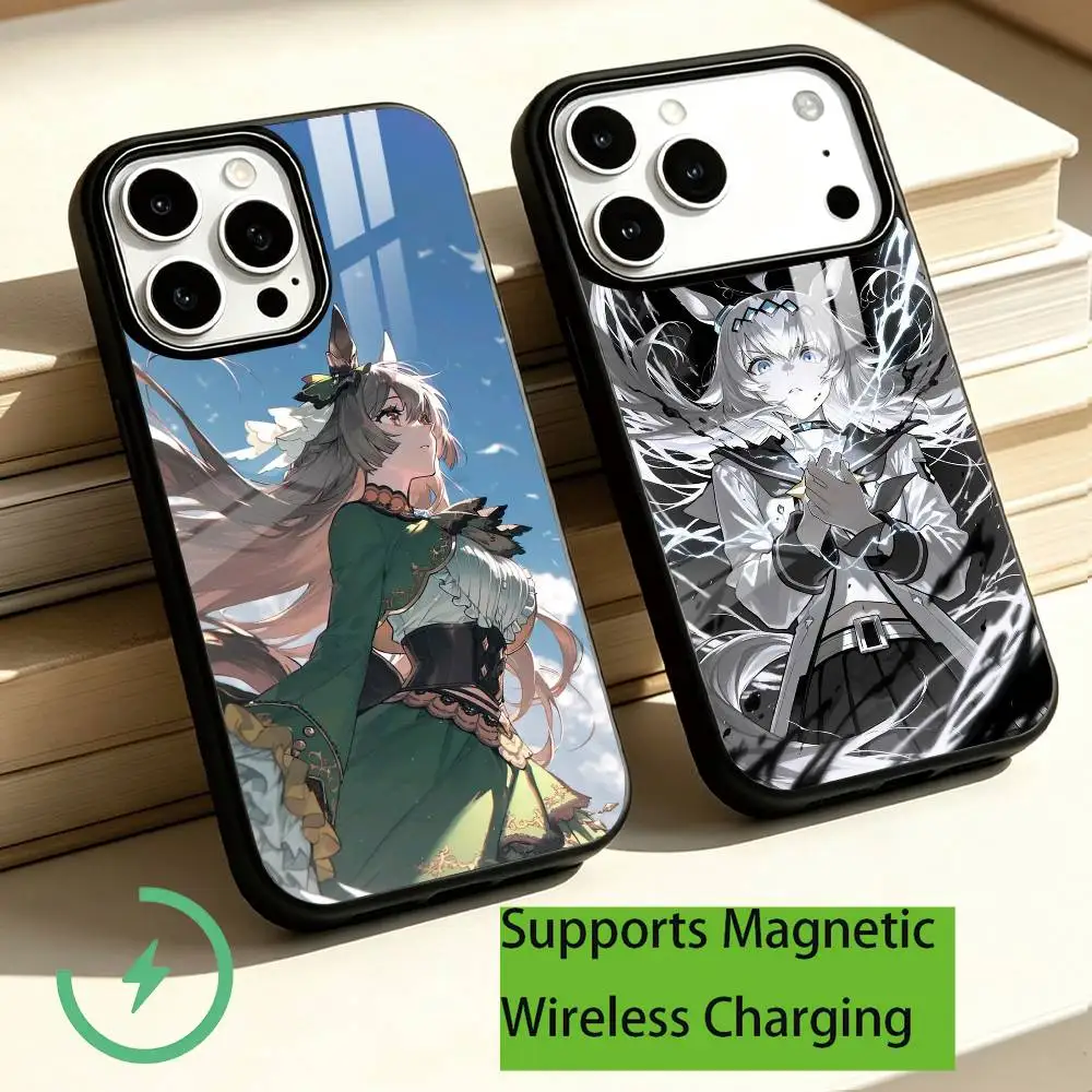Game Umamusume Pretty Derby Phone Case For iPhone18,17,16,15,14,13,12,11 Plus,Pro Supports Magnetic Wireless Charging Gift