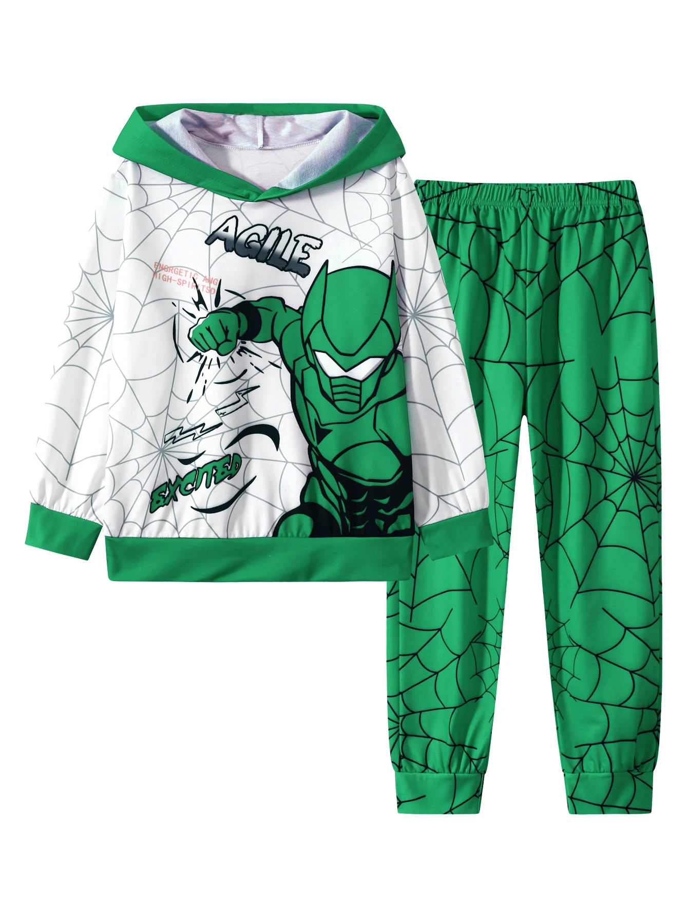 2 قطعة عيد الميلاد الأولاد الزي مقنعين البلوز فستان أطفال مع سروال داخلي كم طويل عادية مريحة ملابس الأطفال العصرية اللعب في الهواء الطلق S #5