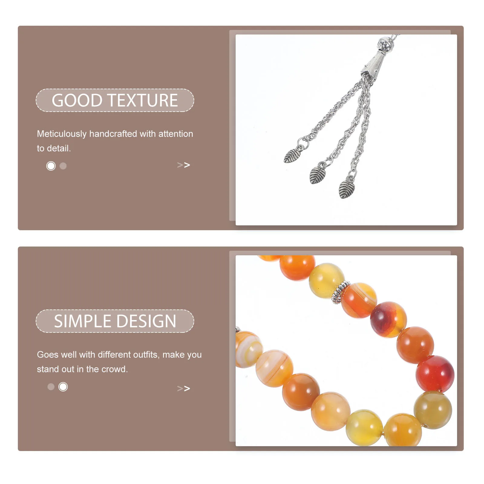 

Tiger Eye Bracelet Beaded Rosary Wrist Decor Beaded Bracelets For Men For Men Women Fashion Jewelry Gift Party Casual Accessory