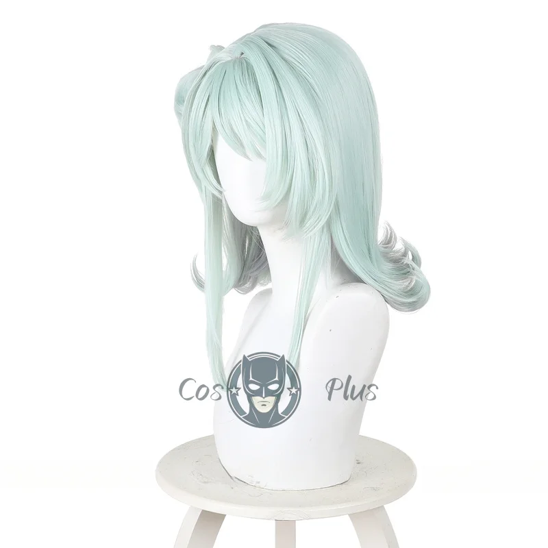 أنيمي واتاناري كوياناجي كاهو شعر مستعار تأثيري أزرق فاتح متموج الشعر أسلاك التوصيل المصنوعة مقاومة للحرارة الباروكات للنساء الفتيات مهرجان غطاء شعر مستعار مجاني #4