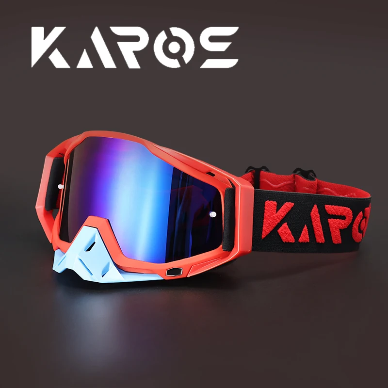 

KAROS Топ очки для мотокросса для мужчин мотоциклетный шлем MX Moto Dirt Bike ATV лыжи спорт на открытом воздухе экстремальное стекло