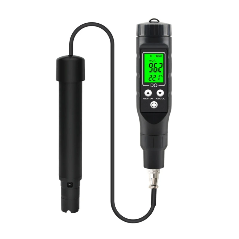 Digital DO Meter Dissolved Meter with ATC Backlit Water Quality for Seawater Aquaculture Portable Tester