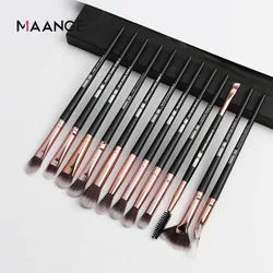 Maange 12pcs Eye Makeup Brush Sets Makeup Tools Eye Shadow Brush Concealer Brush Blending Brush Lip Brush For Makeup Beginner