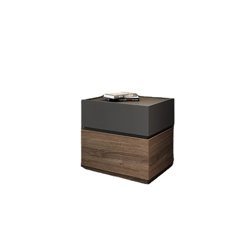 

Modern Small Bedside Tables Comfortable Storage Wooden Cabinet Brown Bedside Tables