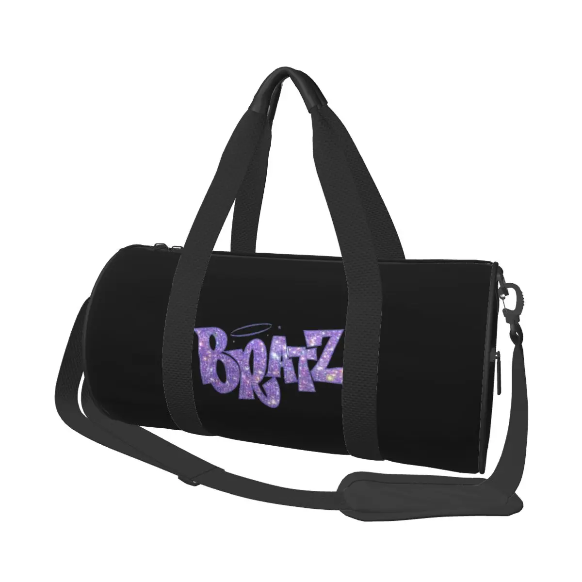 

Bratz Glitter Sparkle Logo Gym Bag Дорожные тренировочные спортивные сумки Мужской женский узор с обувью Забавная сумка для фитнеса Портативная сумка