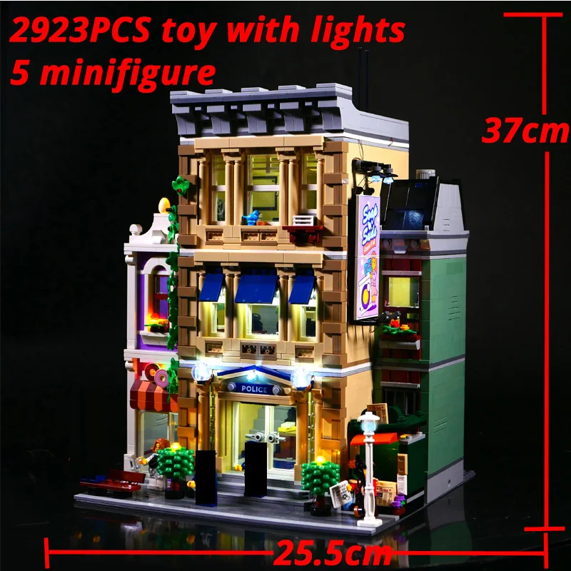 

2923 PCS Police Station Building Blocks Bricks Compatible 10278 1661 Educational Toys Birthday Christma