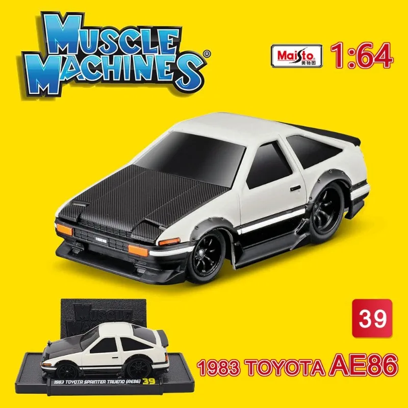 Maisto 1:64 Toyota AE86 Metalowy Model Muscle Car Wersja Takumi Fujiwara Zabawka dla Chłopców Kolekcja Prezent
