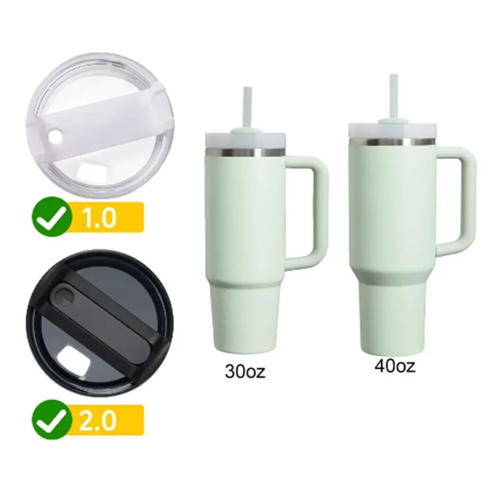 3Pcs Leakproof Spill Proof Stopper Set Cup Silicone Straw Cap Accessories Tumbler For Compatibility Cup 1.0 2.0 40oz/30oz