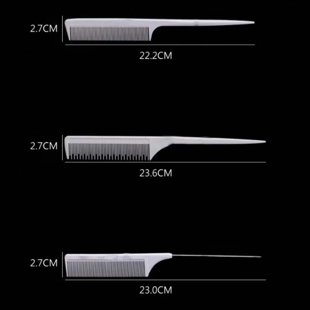 

10pcs Plastic Wave Tooth Comb Smooth Hair Brush For Salon Home All Hair Types Painless Removal Scalp Massage Pocket Combs