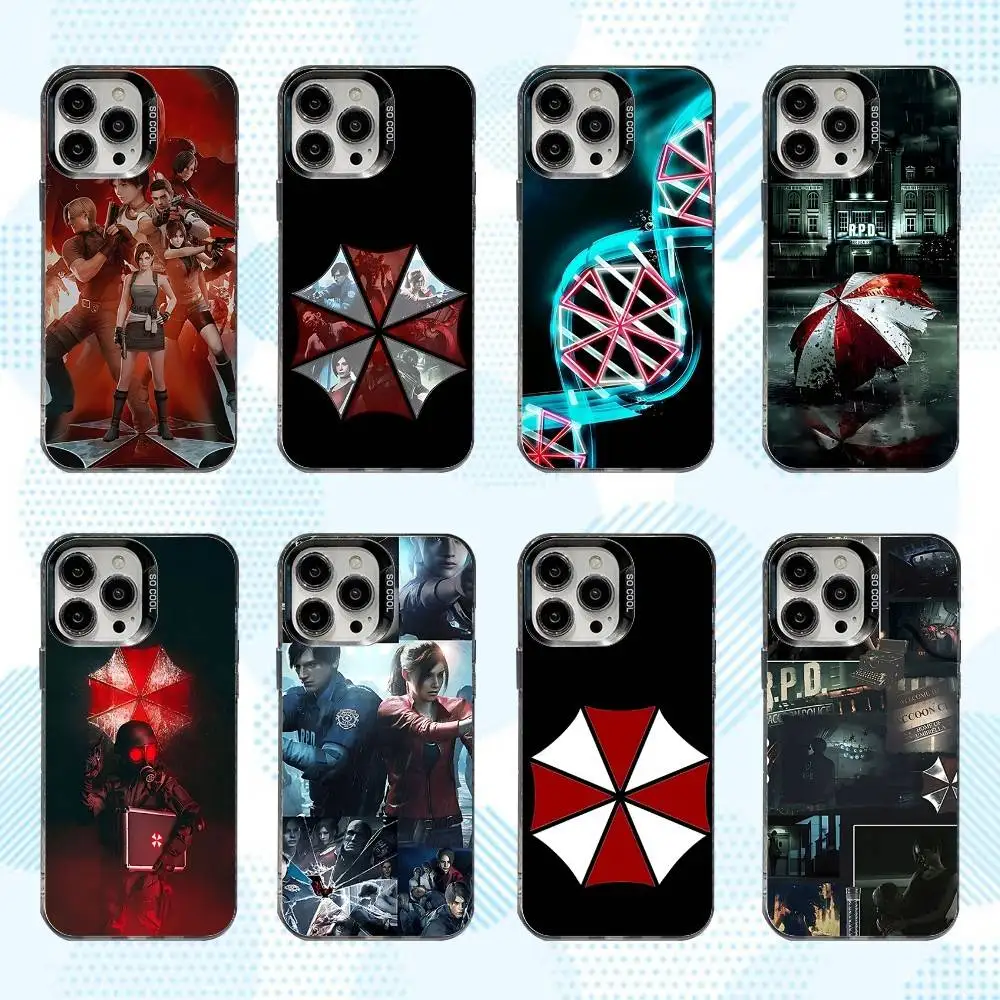 

R-Resident Game Evil Phone Case For iPhone 17,16,15,14,13,12,X,8,Pro,Max,Plus,E,SE4,Air,Mini IMD Matte Black