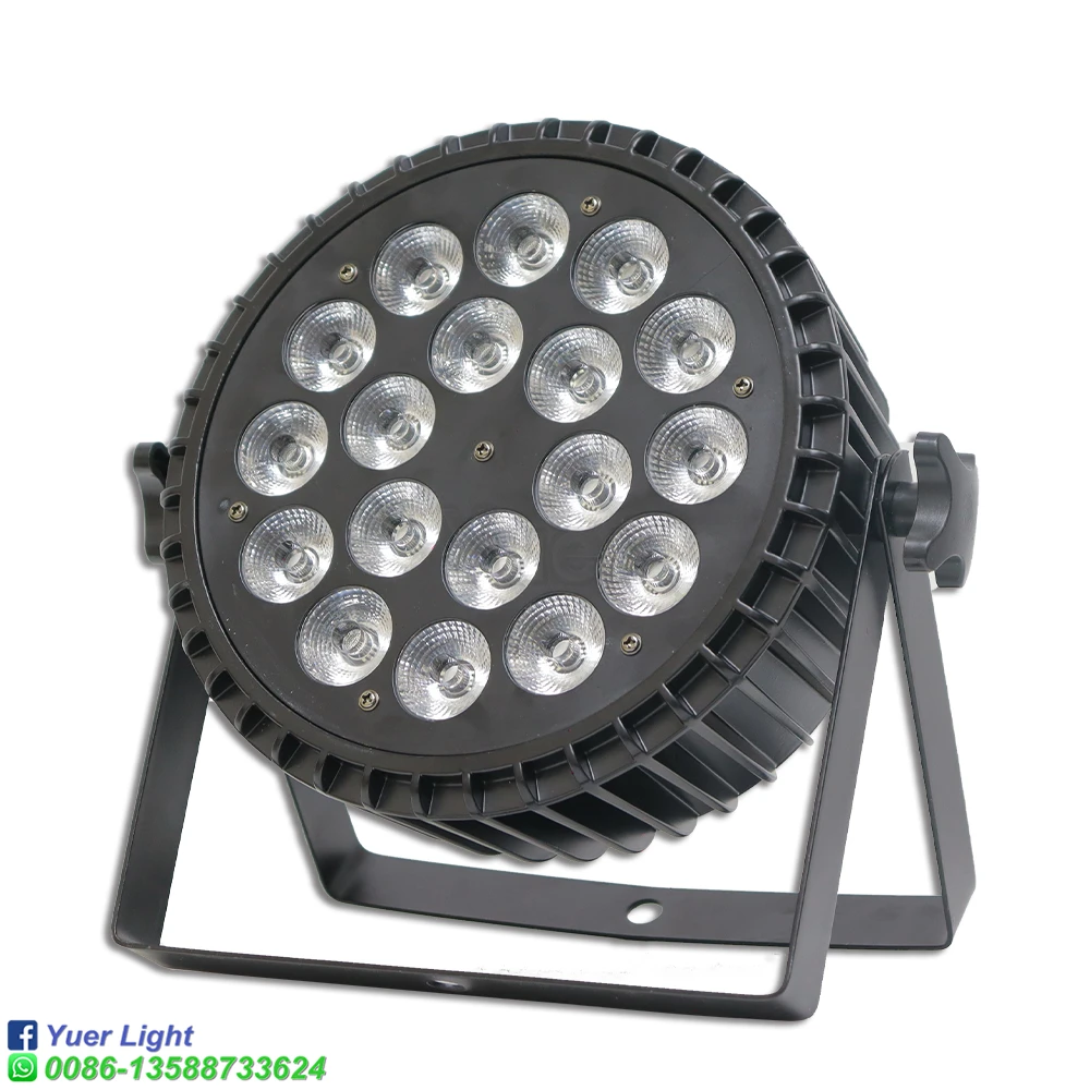 Imagem -03 - Alumínio Led Par Light Dmx Controlado Palco Iluminação Equipamento de dj Festa Ktv Disco Desempenho 18x18w Rgbwa uv 6in Pcs por Lote