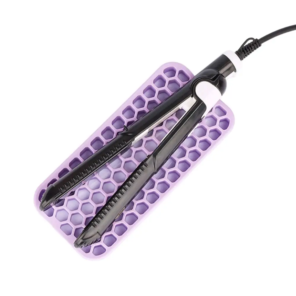 Waterproof Silicone Curling Iron Mat Durable Non-slip Heat Insulation Pad Heat Resistant Portable Styling Tool Travel