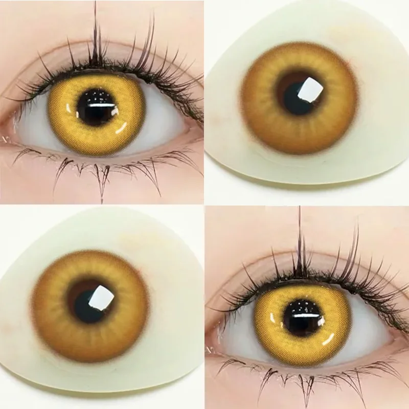 KSSEYE 1pair Halloween Color Contact Lenses for Eye With Prescription Green Contacts Anime Purple Lenses Contacts Cosplay Yearly