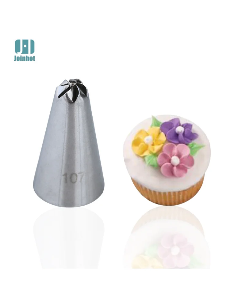 #107 129# Rose Arrival 1pcs Flowers Icing Piping Nozzles Pastry Tips Fondant Cake Decorating Tools Pastry Cream Cake Kit Tools