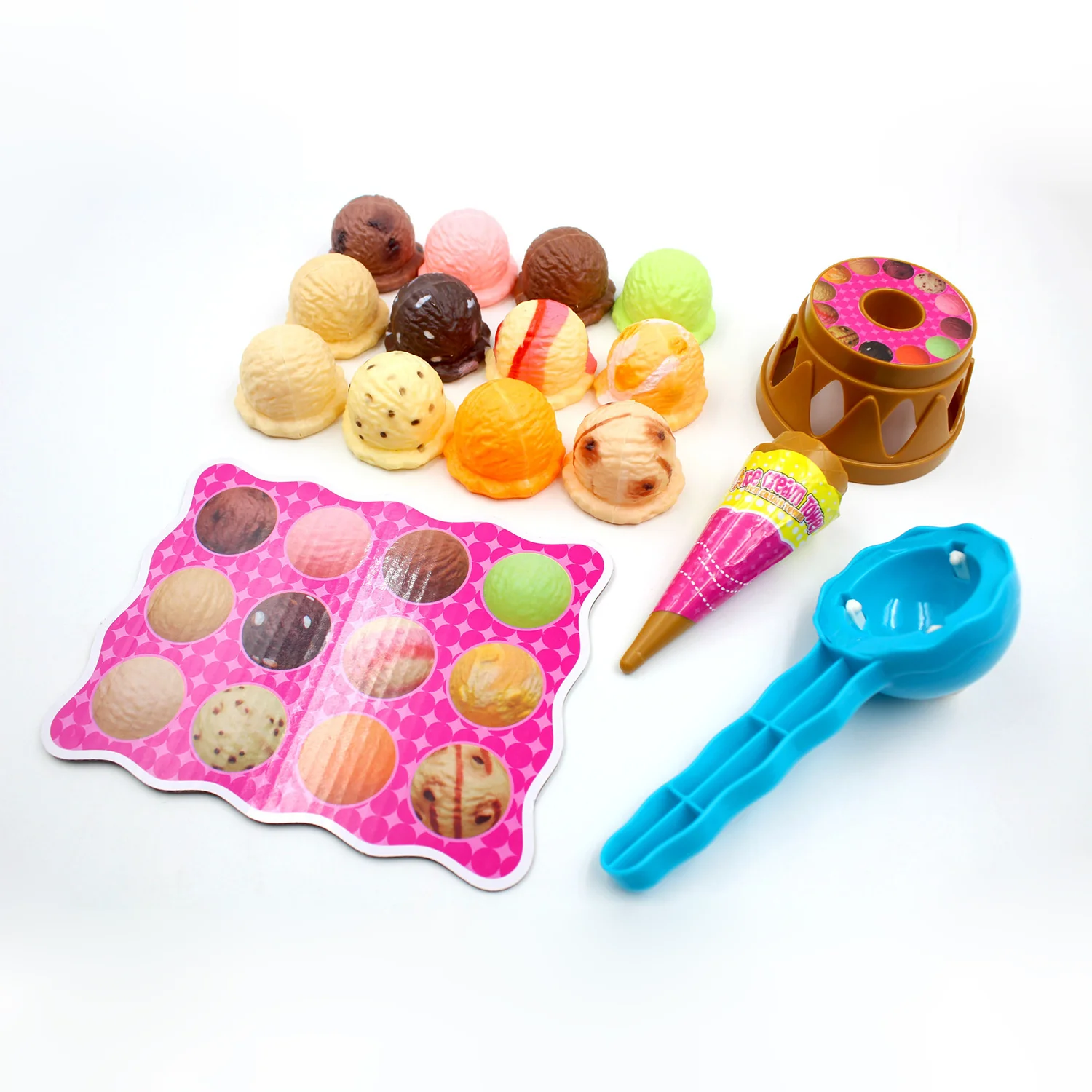 Musique à empiler de crème glacée, puzzle pour enfants, jouet de simulation de crème glacée, jouet musical à empiler