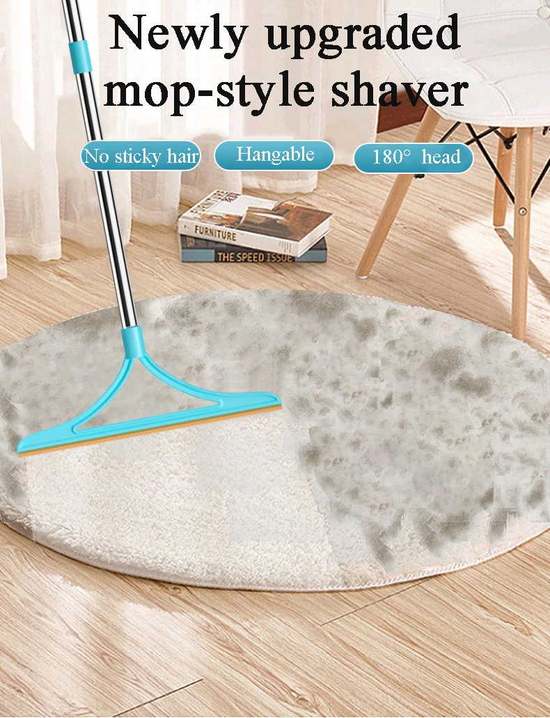 Raspador multifuncional estilo fregona, desmontable, tres secciones, alfombra, sofá, eliminador de polvo, herramienta de Limpieza del Pelo de Gato y Perro