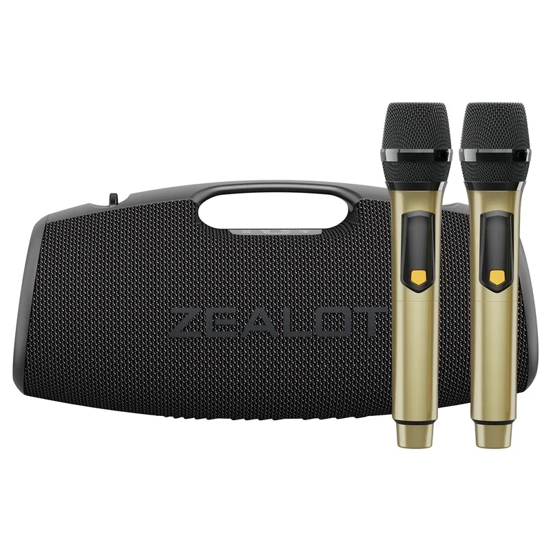 Worldwide Hot Sale Zealot S78M 120W Karaoke Portable Wireless Bluetooth Speakers With Microphones