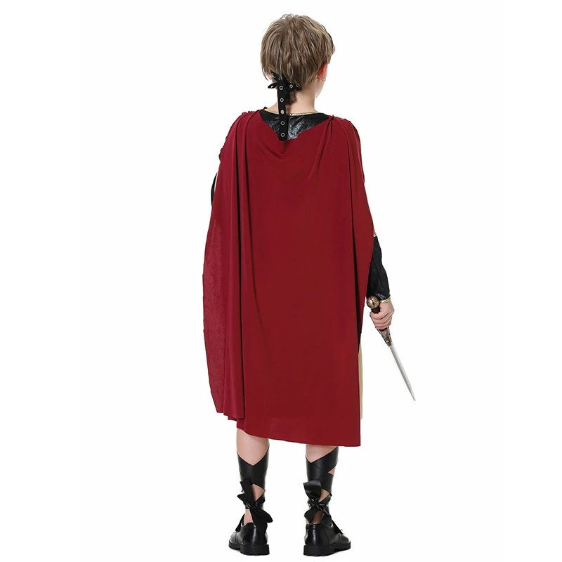 2025 New Arrival Boy Roman Gladiator Halloween Dress Up Book Week Outfit Child Spartan Warrior Costume view 6