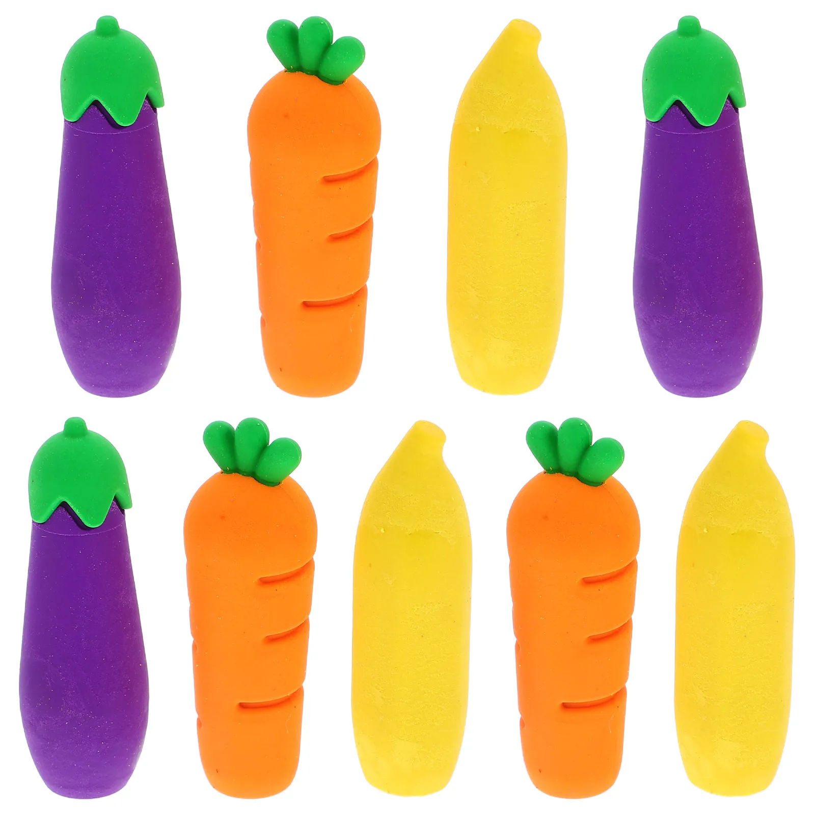 

9 Pcs Cute Pencil Hat Erasers Decorative Caps Soft Rubber Adorable Protectors Pupils