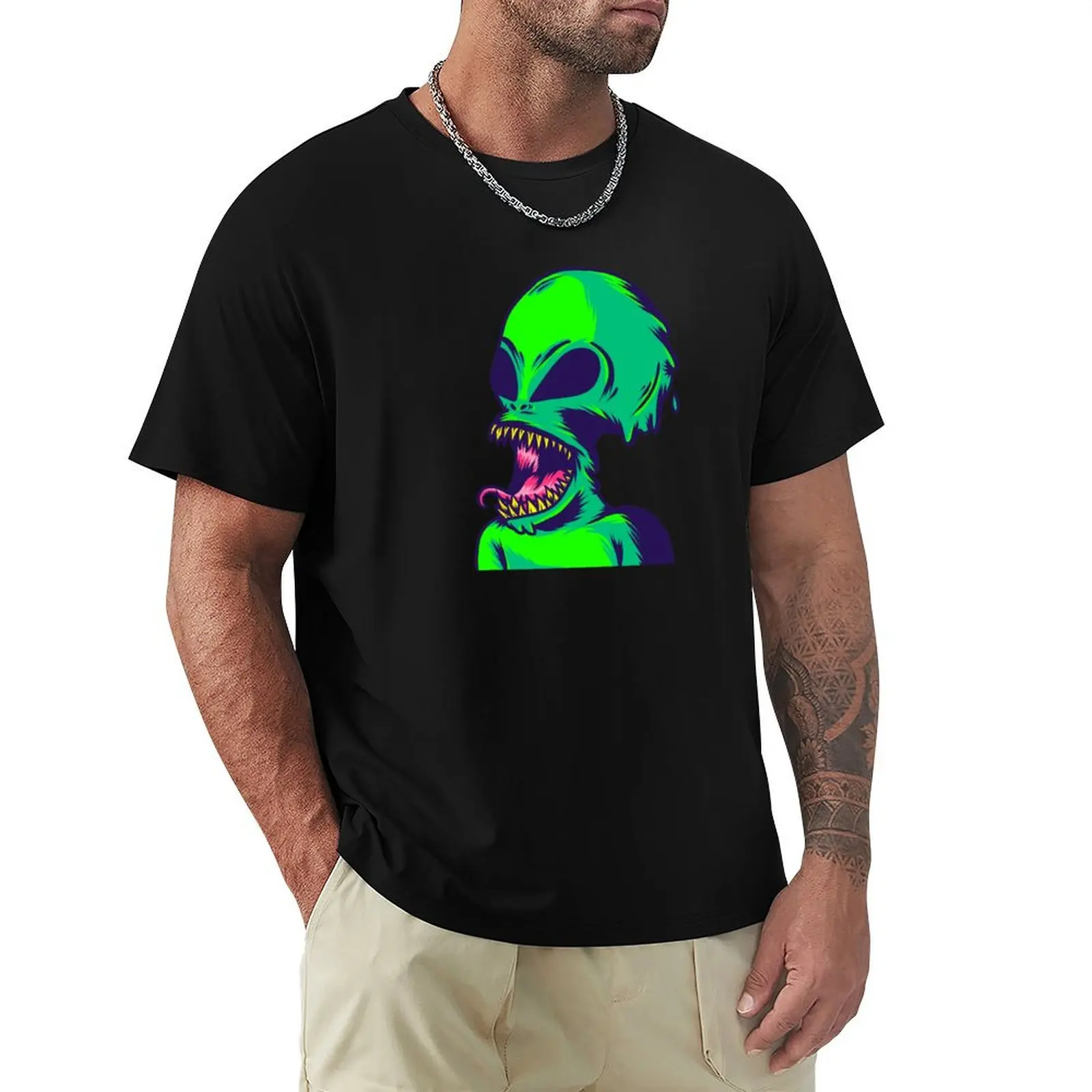 Reptilian Shapeshifter T-Shirt anime hippie clothes mens vintage t shirts