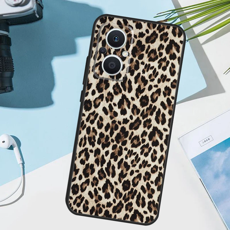 Leopard Print Phone Case For OPPO Find X6 X3 Pro X2 Neo X5 Lite Reno 7 3 2Z 4Z 5Z 8T 4 5 6 8 Lite Cover