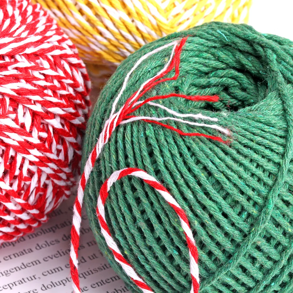 Nastri di imballaggio in cotone corde per imballaggio regalo panettieri in cotone corda per spago per decorazioni per la casa confezione regalo di natale fatta a mano 75M