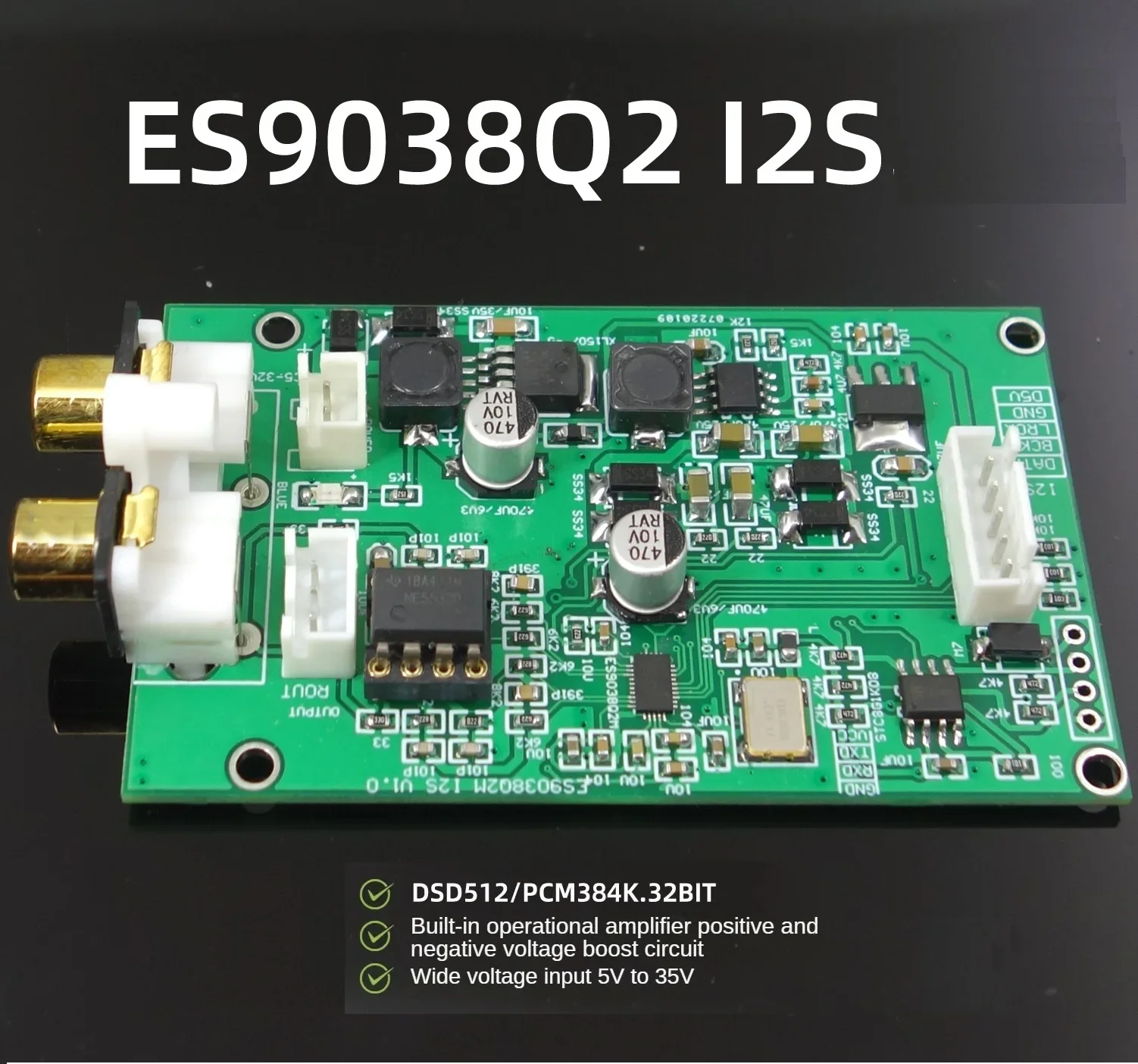 1PCS ES9038 I2S input Decoder Board 32Bit DSD512 Upgrade DAC Player NEW