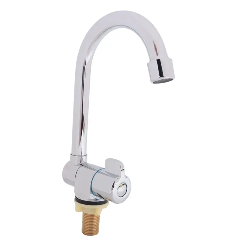 Caravan Boat 360 Degree Rotation Copper Basin Faucet Folding Cold Water Faucet Tap Kitchen Bathroom For RV Marine Boat Deck Hatc