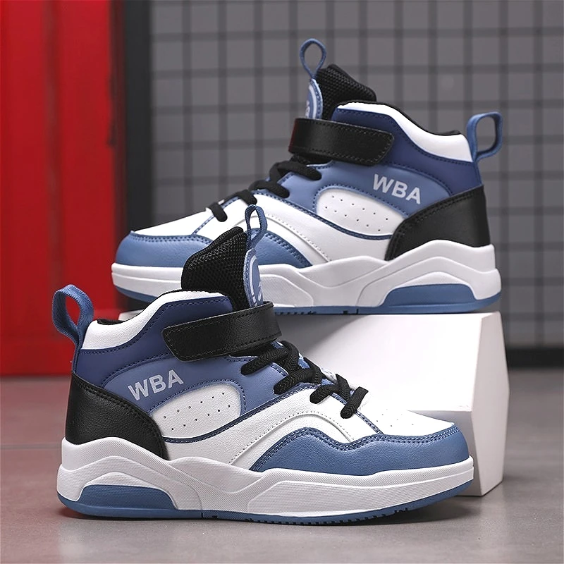 

New Autumn Childrens Boy Sneakers Pu Leather Outdoor Non-slip Boys Basketball Shoes School Running Luxury Fashion Boys Sports Sh