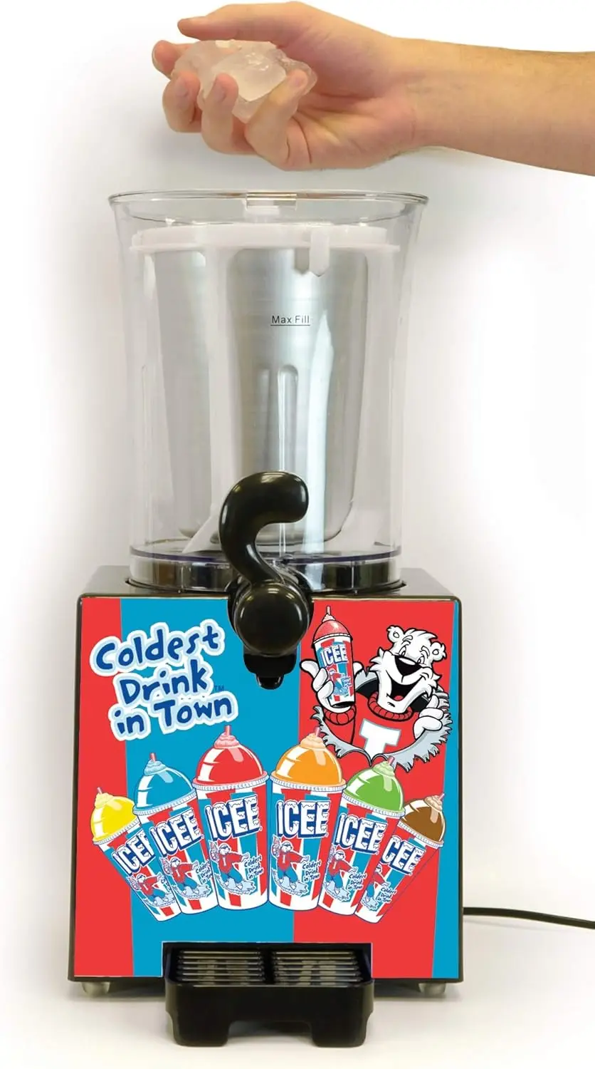 iscream Genuine ICEE Brand Counter-Top Sized ICEE Slushie Maker - Spins Your Pre-Chilled Ingredients with Your Ice into ICEE