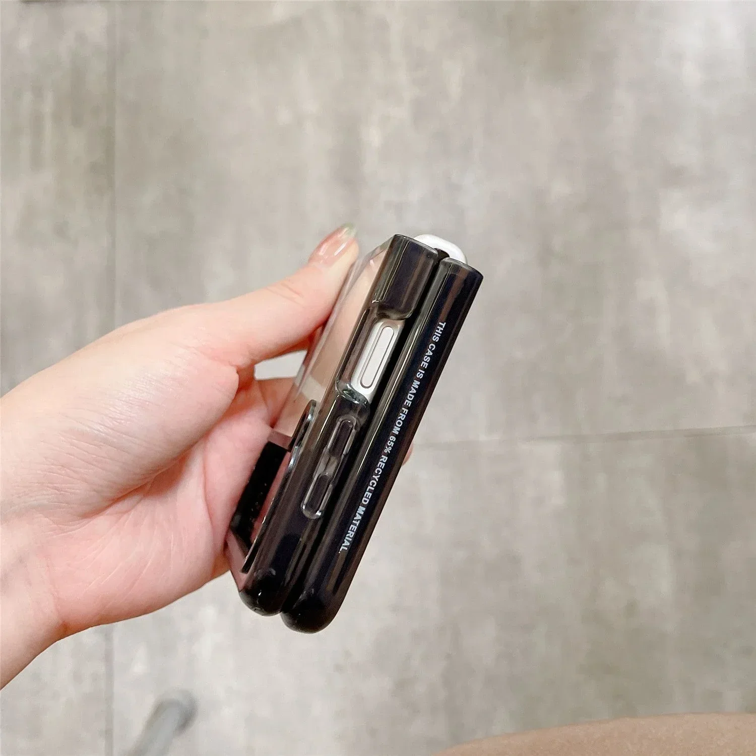 Daisyシンプルブラックボーダーアクリル電話ケース、ハードシェル、サムスンギャラクシー用バックカバー5、4、3、zfli3、zfli4、zli5