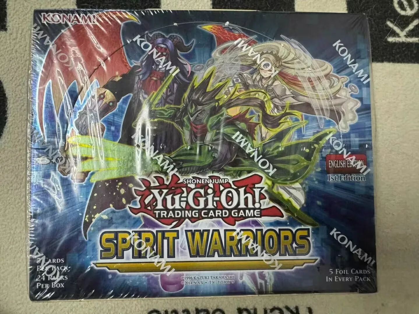 

Yugioh KONAMI Дуэль Монстры TCG Spirit Warrior SPWA английская коллекция 1-го выпуска герметичная коробка усилителя