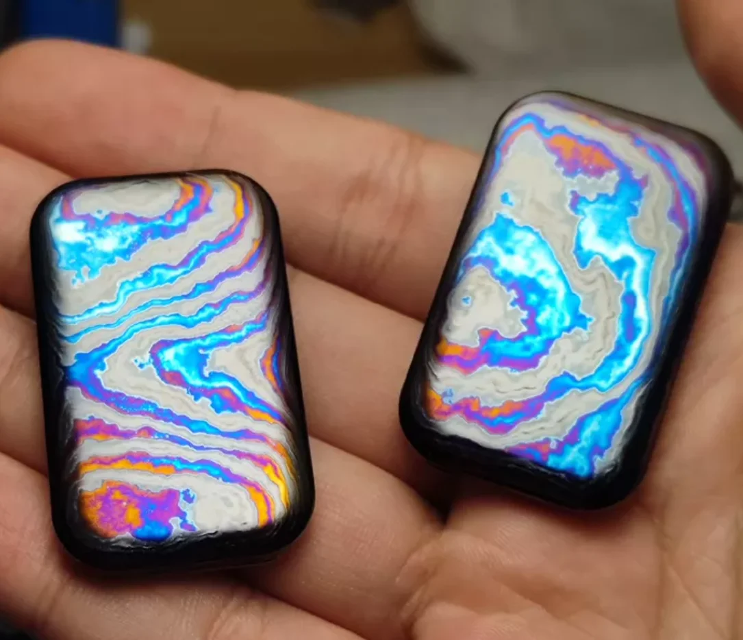 Used EDC Mod Forget Worry Stone Stress Relief Toy Pocket Toy Fidget Slider Decompression Toy