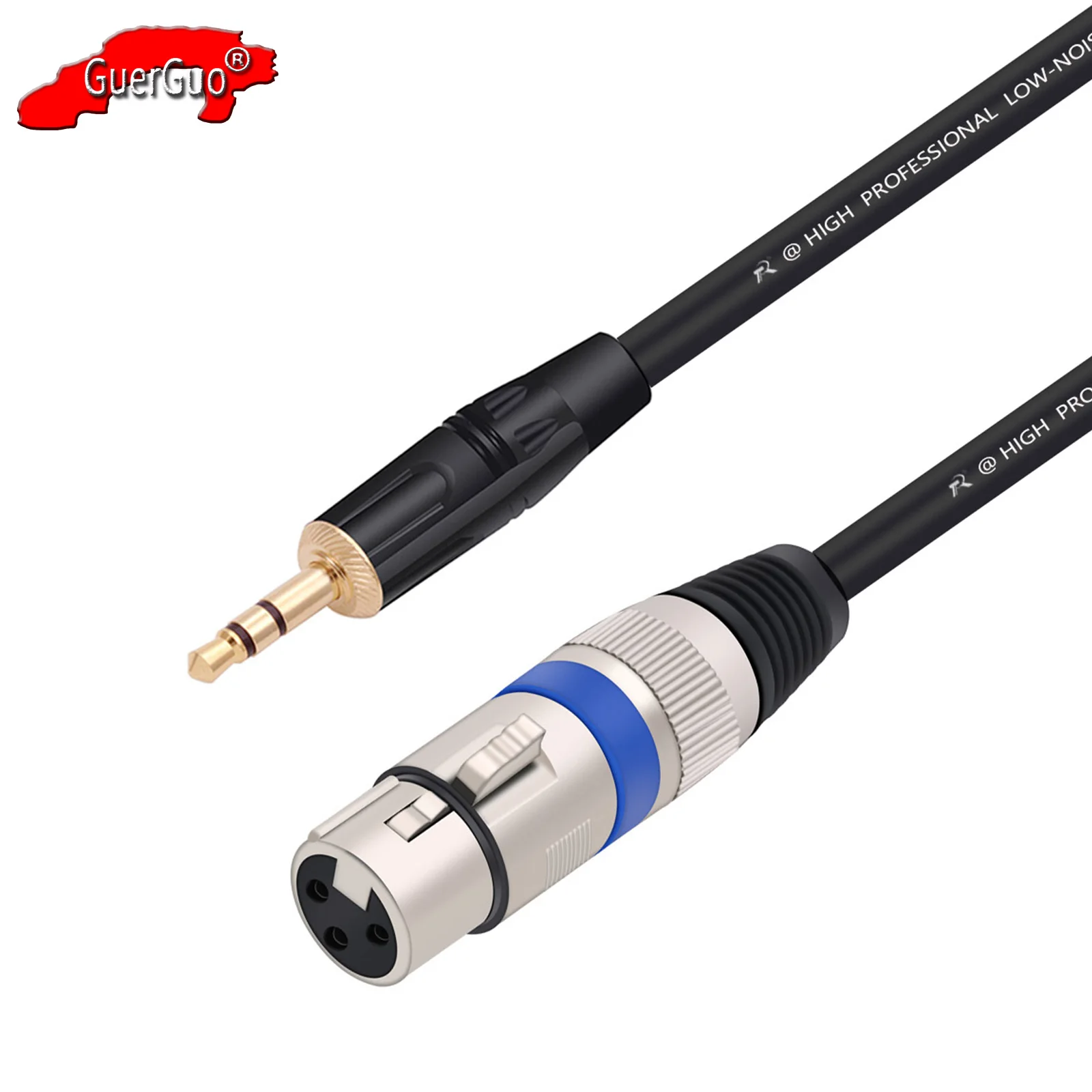 

3.5mm to XLR Cable,Mini 1/8 inch Stereo Male Jack to 3Pin XLR Male/Female MIC Audio Extension Cable for Camcorders,DSLR Cameras