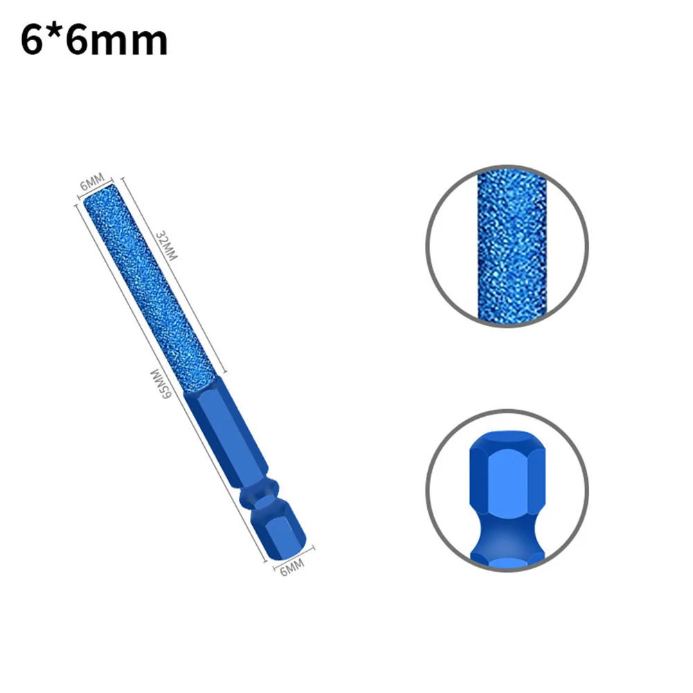 1pc Diamond Coated Grinding Bits Milling Burr Bits For Rust Removal Polishing Hole Repair Processing Weld Burr Trimming