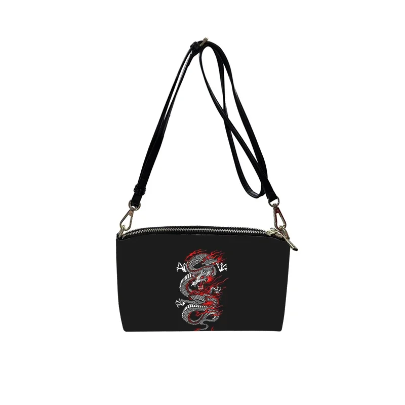 Loong CHINA Chinese dragon PU Crossbody Bag 2023 New Women's Fashion Shoulder Bag Minimalist Small Square Bag for Women