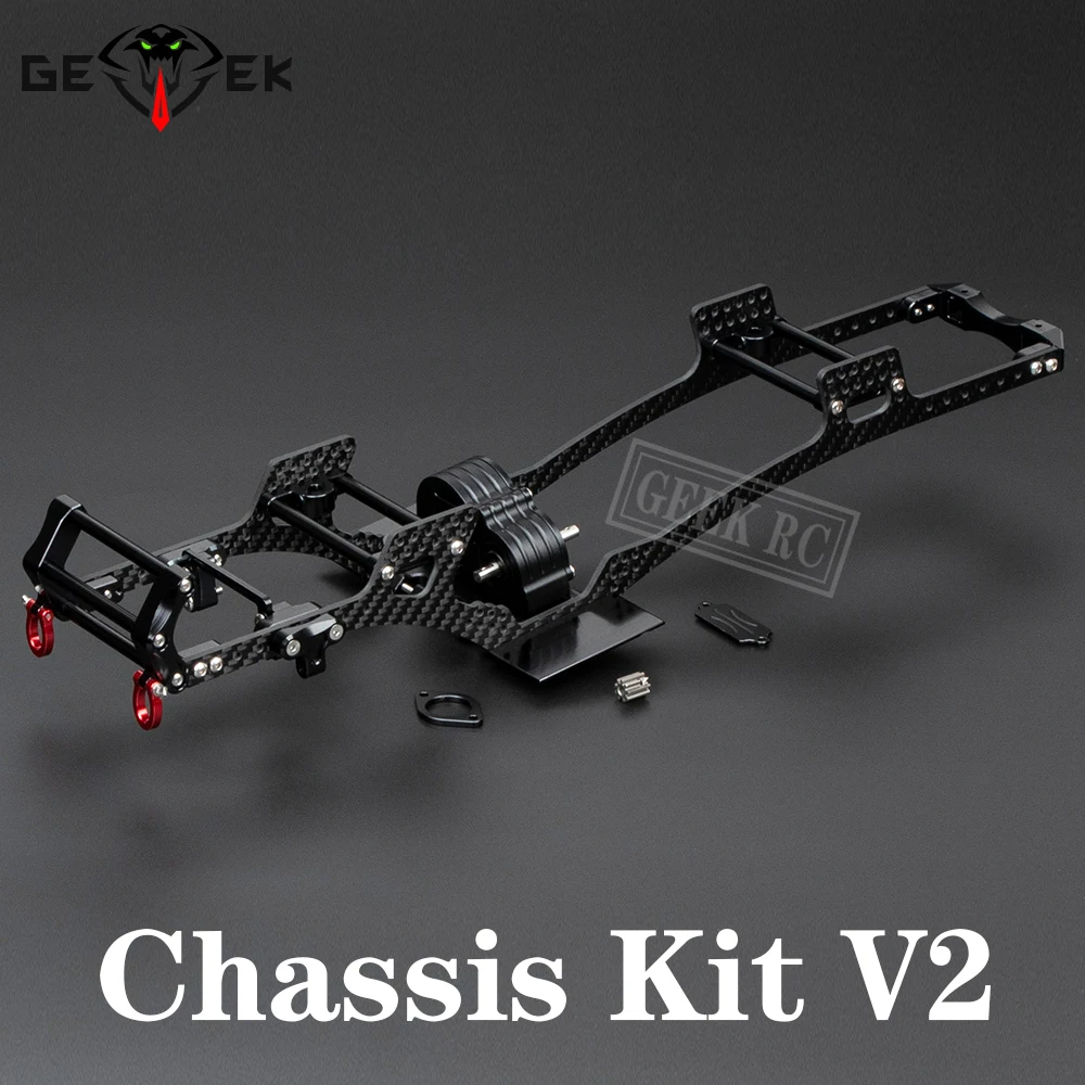 Kohle faser Rahmen Schiene lcg Chassis Kit für rc Crawler Cheater Rigs scx10 trx4 Capra unteren Schwerpunkt DIY Upgrade